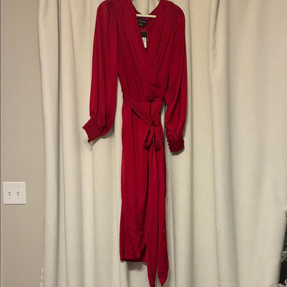 NWT Red Wrap Dress